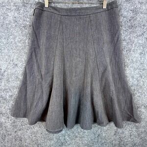 Ingredients Fit & Flare Skirt Womens 12 Gray Stretch Causal Y2K Office Basics